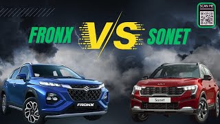 FRONX vs SONET  MARUTI SUZUKI  NEXA  KIA  SONET  FRONX [upl. by Berl]