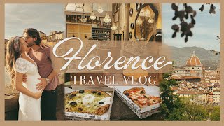 FLORENCE VLOG  exploring Uffizi Piazzale Michelangelo Duomo amp yummy eats [upl. by Ibok]