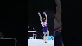 Jessica Gadirova United Kingdom Floor FX Podium Training 2023 World Championships SlowMotion Part1 [upl. by Rettig]