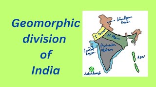 Geomorphic division of India upsc bpsc jpsc gk gs map geography [upl. by Ellegna524]