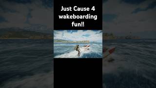 Just Cause 4 wakeboarding fun justcause4 gaming [upl. by Asennav]