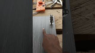 Installing door hinges for TV console diy woodworking madeinghana [upl. by Yeldarb]