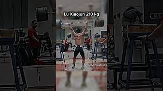 Lu Xiaojun 210 kg OverHead Squats [upl. by Schaffel]