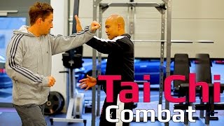 Tai chi combat tai chi chuan  How to use tai chi to deal with jab and cross Q11 [upl. by Alemap]