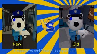 PIGGY BOOK 2 HEIST NEW POLEY VS OLD POLEY JUMPSCARE AND THEMES COMPARISON [upl. by Ayhtin408]