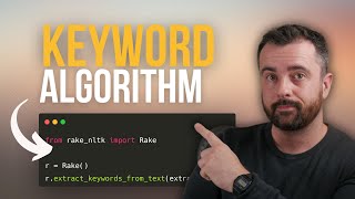 Use THIS Algorithm To Find KEYWORDS in Text  A Short Python Project [upl. by Enyedy]