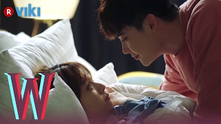 W  EP 7  Lee Jong Suk amp Han Hyo Joo Cuddling in Bed  Korean Drama [upl. by Codee]