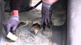 How to find and fix roof leak in a flat roof covered with single ply [upl. by Etnud]