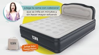 🛌 Cama autoinflable con cabecera Yawn Air que se infla en minutos 🛌 wwwtvnovedadestvcomco [upl. by Carlotta]