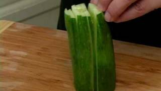 Cooking Tips  How to Julienne Cucumbers [upl. by Liam]