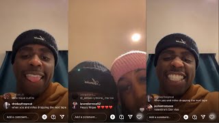 Dwayne Bacon IG Live ft Nique 21322 [upl. by Anisor]