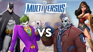 Joker amp Batman VS Jason amp Wonder Woman  Multiversus 2024 Gameplay 2v2 [upl. by Knapp]