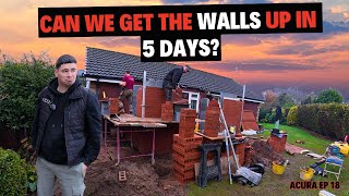 Can we get the WALLS up in 5 DAYS  ACURA EP18 [upl. by Burnley]