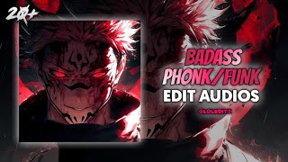 20 BADASS PHONK EDIT AUDIOS THAT WILL FEEL YOU MORE AGGRESSIVE ☠️☠️ [upl. by Tewfik]