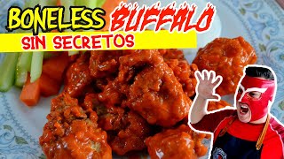 Como hacer los MEJORES BONELESS de POLLO BUFFALO Explicado Paso a Paso [upl. by Westland447]