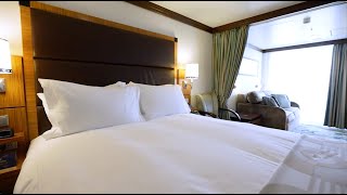 Disney DreamDisney FantasyConcierge Family Oceanview Stateroom with Verandah  Disney Cruise Line [upl. by Genisia]