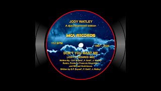 Jody Watley  Dont you want me Jodys desired mix [upl. by Martinelli]