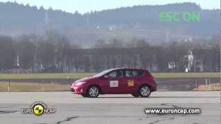 2013 Toyota Auris ESP Test Euro NCAP VSC Test [upl. by Aihsatan]