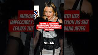 Madonna 66 leaves the Dolce and Gabbana after party in Milan madonna singer [upl. by Chrotoem]