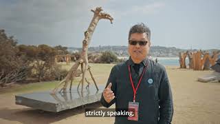 Aqualand Artist Interview Series with Professor Shen Lieyi Sculpture by the Sea Bondi 2024 [upl. by Franza128]