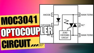 MOC3041 MOC3041 Optocoupler Circuit  MOC3041 Triac Driver Circuit [upl. by Higginbotham]