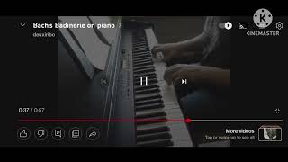 Bachs Badinerie on piano Reversed 05 speed [upl. by Saibot]