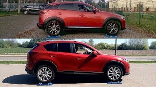 Mazda CX3 AWD vs Mazda CX5 AWD  4x4 test on rollers [upl. by Eiggem]