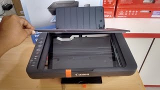 Unboxing Canon Pixma E470 WiFi AllinOne Color Printer [upl. by Atiuqal]