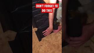 DON’T FORGET TO INSTALL BAFFLE WHEN INSULATING ATTIC CEILINGS Full video on my channel shorts [upl. by Genevieve157]