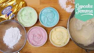 Buttercream Masterclass How to make Perfect Buttercream Icing  Cupcake Jemma [upl. by Lorrin]