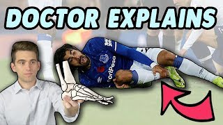 Doctor Explains Andre Gomes Terrible INJURY and BROKEN ANKLE [upl. by Yeltrab]