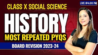 Most repeated PYQs Complete History Class 10th Social Science with Important Questions By Reema Maam [upl. by Leanora359]