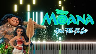 Moana  How far Ill Go Song played beautifully on Piano [upl. by Shelburne]