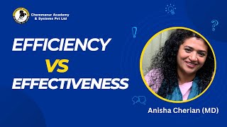 EFFICIENCY VS EFFECTIVENESS [upl. by Zeena]