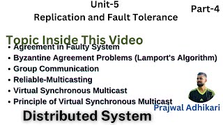 Agreement in Faulty system  Byzantine Agreement Problems with examples  ReliableMulticasting [upl. by Carolle]