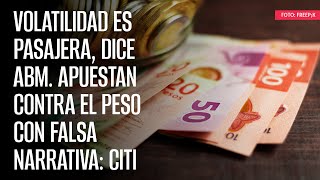 Volatilidad es pasajera dice ABM Apuestan contra el peso con falsa narrativa Citi [upl. by Chelsae18]