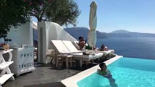 Infinity Pool Santorini  Andronis Luxury Suites [upl. by Bugbee]