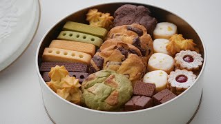 作ったクッキー詰めてみたら気分さいこーになりました♡クッキー缶  Butter Cookies Box [upl. by Franklyn]