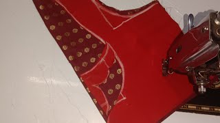 काठपदर साड़ी ब्लाउज डिजाइन Blouse cutting and stitching [upl. by Trelu119]