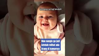 EKSPRESI BAYI MAU NGAMBEK GA JADI funny baby bayilucu [upl. by Akenat]