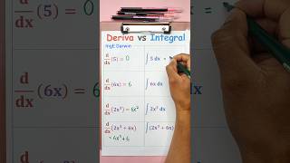 Derivada vs integral 🤔✌️ ingedarwin matemática [upl. by Marrin]