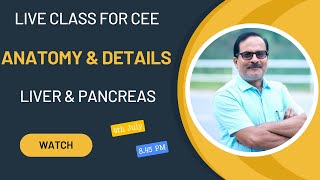 Details of Pancreas and Anatomy of Human Liver for CEE Liveclass abhaysir CEE MEC [upl. by Trula]