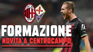 CAMARDA CE  NOVITA DI FORMAZIONE PER MILAN FIORENTINA [upl. by Saitam125]