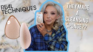 REAL TECHNIQUES makes a CLEANSING SPONGE [upl. by Ahsinnod]