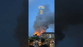 Rising sun pub Sudbury Hill 🔥fire london londontamilpaiyan subscribe sudbury uk firefighter [upl. by Suirtemid58]