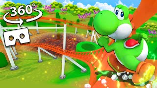 360° VR Video Yoshi Roller Coaster POV 4K 360° [upl. by Cida42]