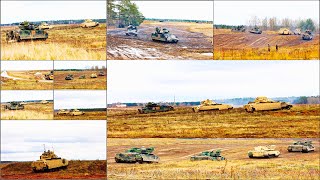 M2A3 BRADLEY FIGHTING VEHICLES IN ACTION During Tumak 24 Poland [upl. by Nyrmak875]