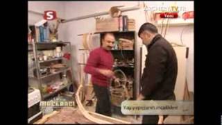 Maceracı  Türk Yayı Yapımı  Bowmaking on National Turkish TV Channel [upl. by Surdna]