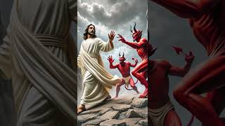 Jesus vs Devils Who is the Ultimate Winner jesus marvel jesuschrist [upl. by Olnay]