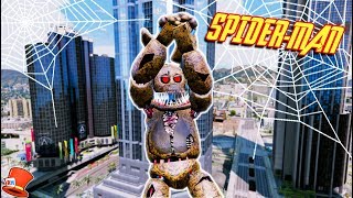 NEW SPIDERMAN TWISTED SPRINGTRAP GTA 5 Mods FNAF RedHatter [upl. by Matazzoni226]